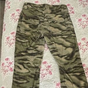 Army print cargo pants. Brand is BDG